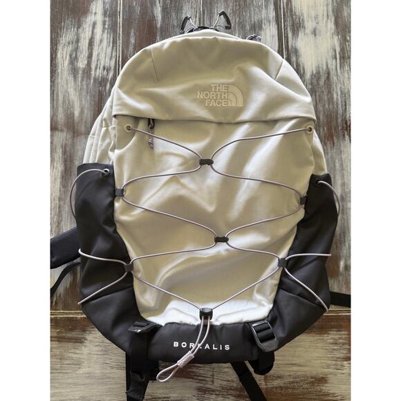 The North Face Borealis Backpack Black Gray Laptop School Hiking Travel Bag - Picture 1 of 4
